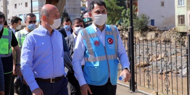 Felaket bölgesinde bulunan Bakan Soylu, ajansların son dakika geçtiği bilgiyi düzeltti