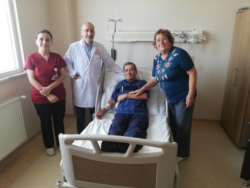 Felç kalır denilen hasta Çorum’da şifa buldu 