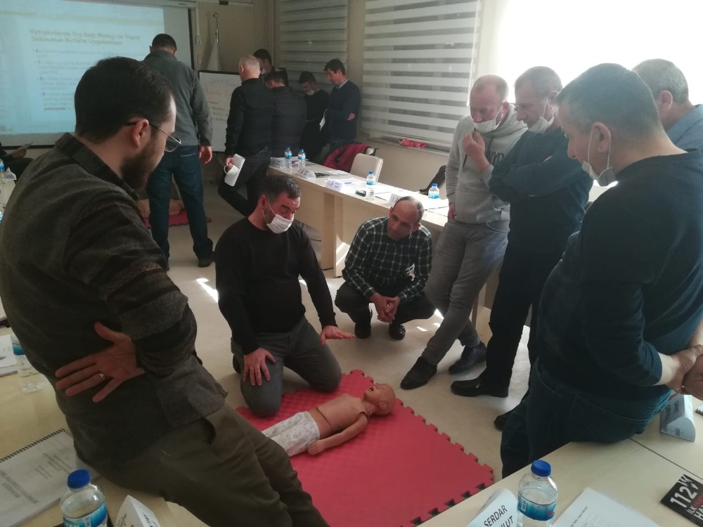 Fen işleri personeline ilk yardım eğitimi 