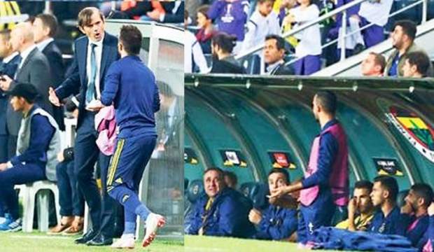 Fenerbahçe kulübesinde gergin anlar!