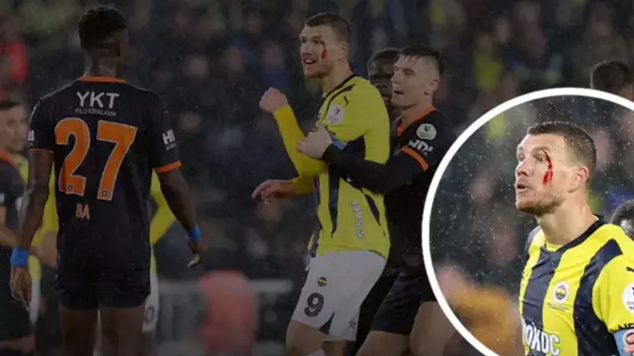 Fenerbahçe maçında Dzeko’nun kaşını patlatan Başakşehirli Ba’dan açıklama!