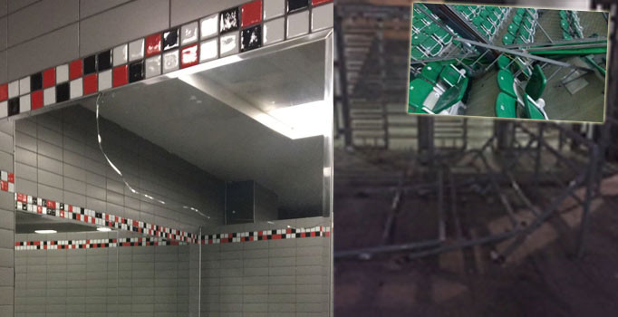 'Fenerbahçe taraftarı tribünleri savaş alanına çevirdi'