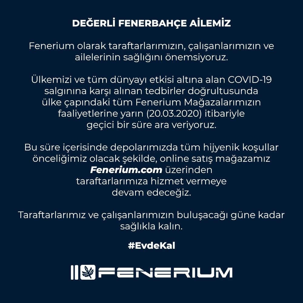 Fenerbahçe’den Fenerium’a ara 