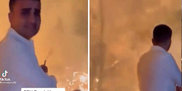 Fenomeni olduğu sosyal medya ayağa kalktı CZN Burak’tan yangın bölgesinde kepazelik!