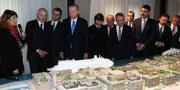 Cumhurbaşkanı Erdoğan'dan Galataport'a ziyaret