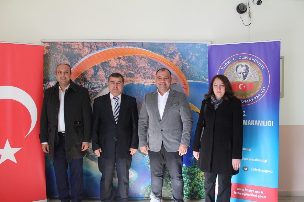 Fethiye Sağlık Hizmetleri MYO Müdüründen Kaymakam Şahner’e ziyaret 