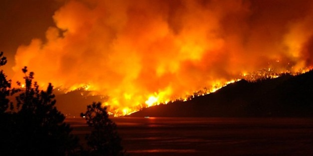 Fethiye'de orman yangını