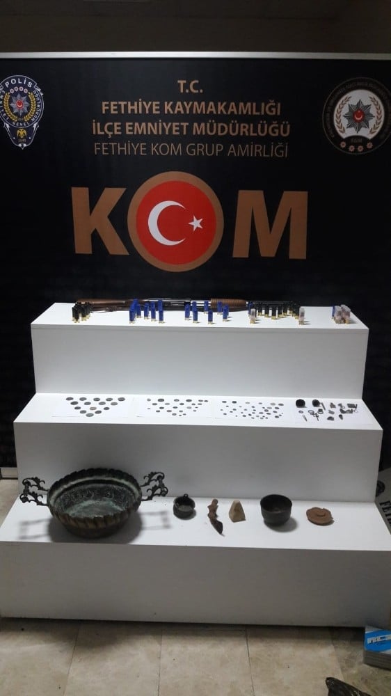 Fethiye’de tarihi eser operasyonu 