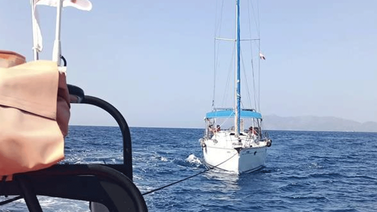 Fethiye'de yelkenli operasyonu