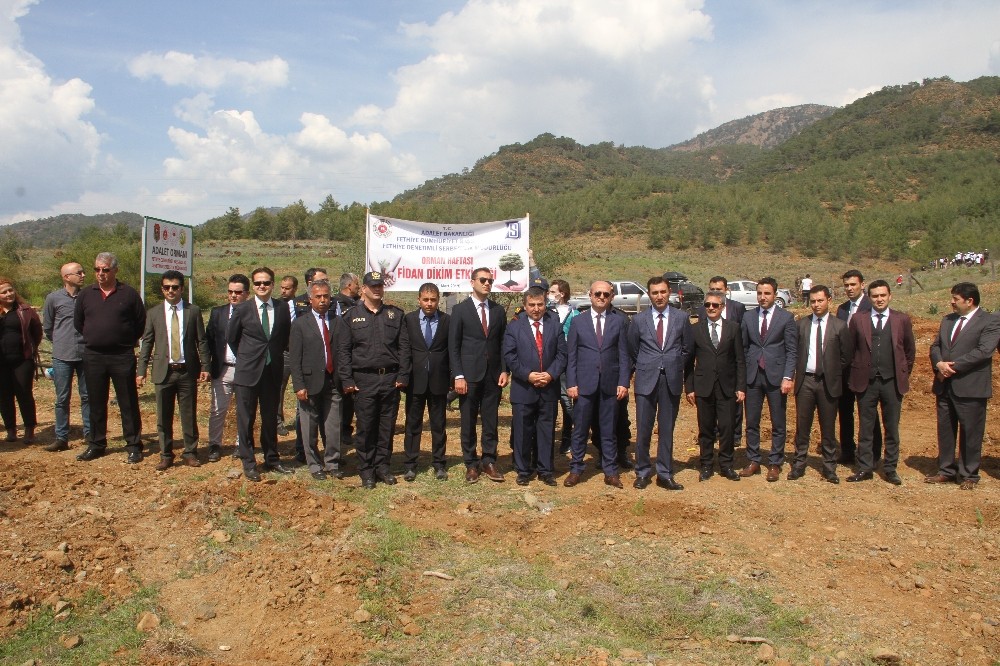 Fethiye’ye ’Adalet Ormanı’ için bin 600 fidan dikildi 