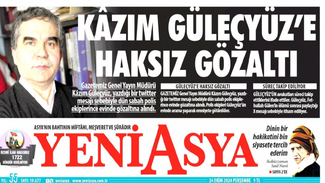 "FETÖ" dememek için direniyorlar! Yeni Asya’nın özrü kabahatinden büyük!