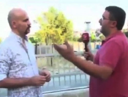 FETÖ'cü Atalay Demirci'nin yüzüne tüküren muhabir böyle karşılandı!