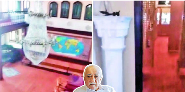 FETÖ'nün odası Masonik sembollerle dolu!