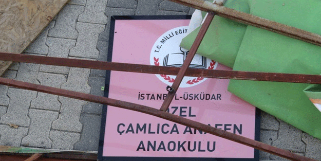 FETÖ'ye bağlı okulların tabelaları indirildi