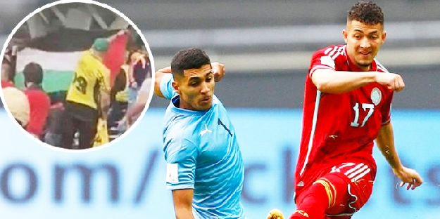 FIFA U20 Dünya Kupası'nda skandal olay! Filistin bayrağı açtı, gözaltına alındı
