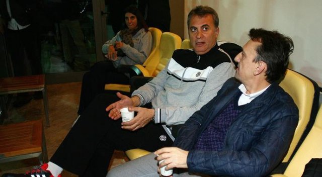 Fikret Orman, Beşiktaş'ın bu akşamki idmanını izledi