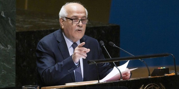 Filistin BM Daimi Temsilcisi Mansur: Bir milleti yok etmeye çalışıyorlar