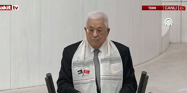 Filistin Devlet Başkanı Mahmud Abbas TBMM'den dünyaya seslendi