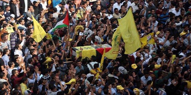 Filistin efsane lider için ayakta