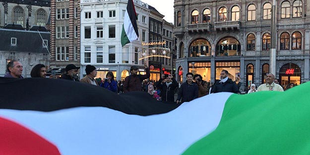 Filistin gösterisinde İsrail provokasyonu!