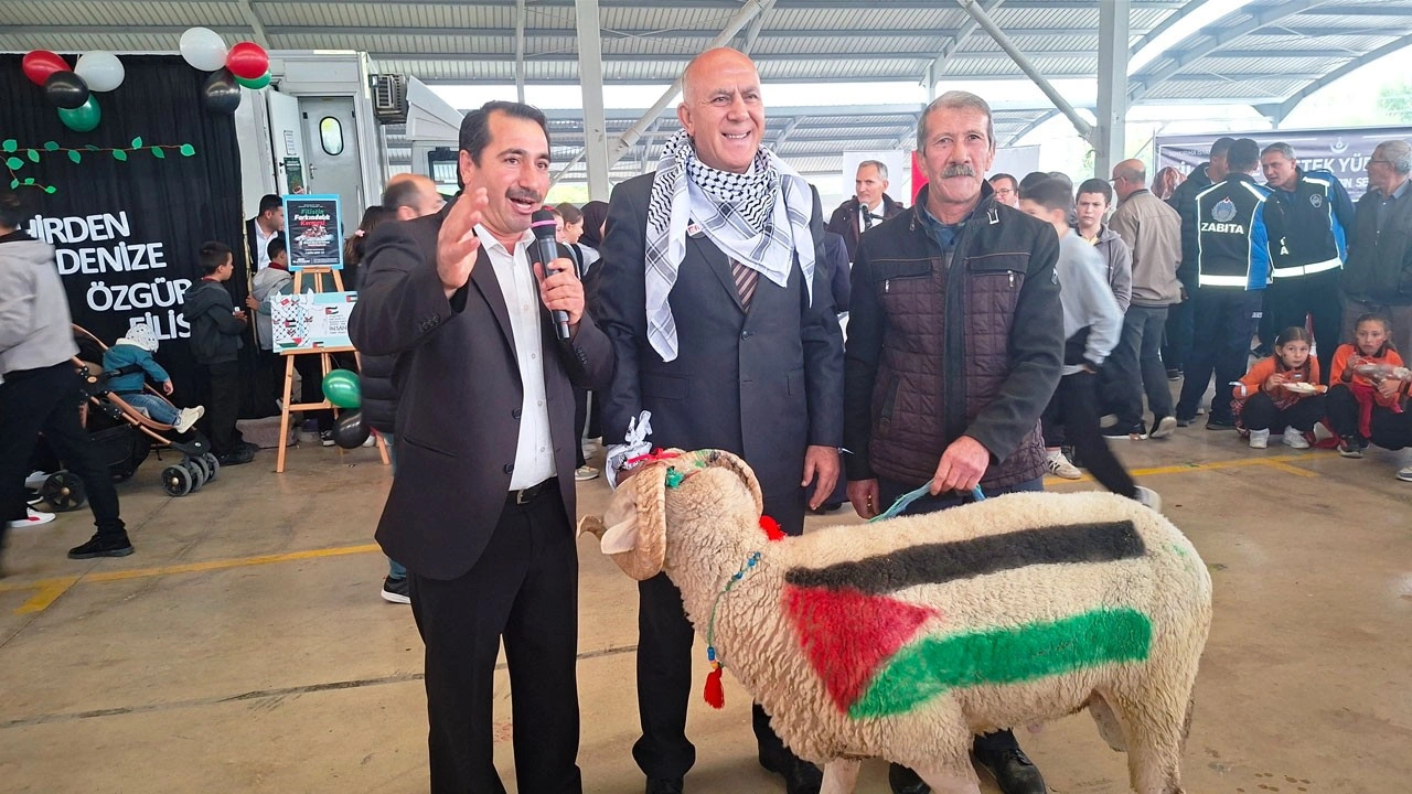 Filistin için tek yürek! Açık artırmaya çıkan koçu başkan 50 bin liraya aldı