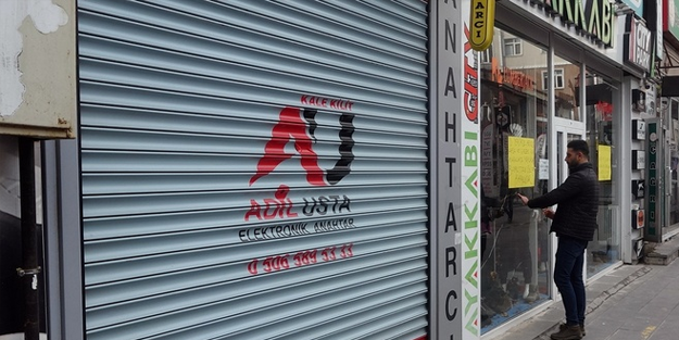 Filistin için yapılan genel greve Türk esnafı işyerini kapatarak destek verdi