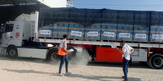 Filistin Kızılayı'ndan yardım konvoyu açıklaması