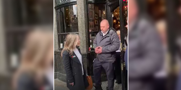 Filistin rozeti ile restorana almadılar! İşte Avupa'nın iki yüzlülüğünü ifşa eden video