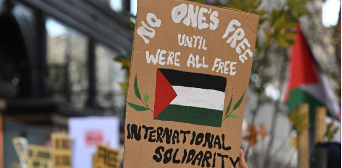 Filistin yanlısı eylemleri şeytanlaştırmak İsrail'e tepkileri dindiremez