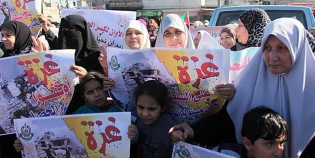 Filistin'de 'Gazze'de abluka kaldırılsın' gösterisi