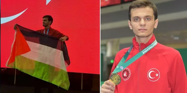 Filistin'e destek veren milli sporcuya soruşturma açıldı!