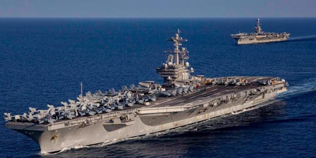 Filistin'e saldırmak için bölgeye gelen ABD Uçak Gemisi yakıtını Türkiye'den mi alıyor?