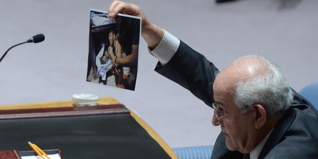 Filistin'in BM Daimi Temsilcisi Riyad Mansur'dan tokat gibi sözler