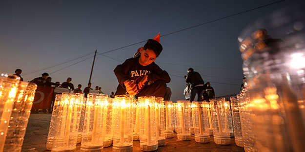Filistinli çocuklardan duygulandıran Türkiye etkinliği