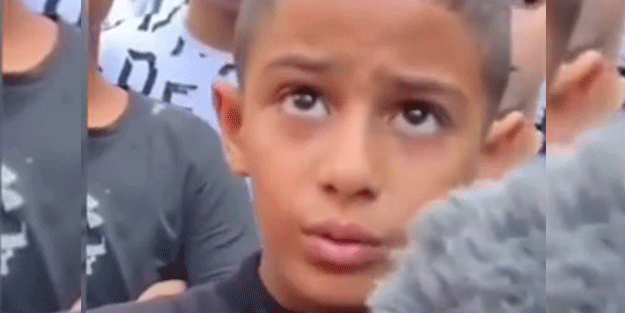 Filistinli çocuktan tüyleri diken diken eden sözler