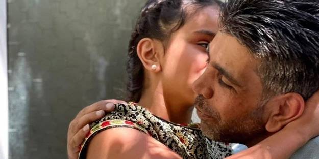 Filistinli kız 8 yıl sonra babasıyla buluştu!