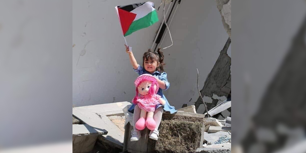 Filistinli küçük kızın görüntüsü yüreklere dokundu!