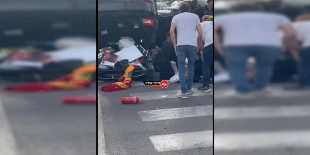 'Filistinlileri asalım' diyen siyonist aracıyla takla attı! Mazlumun ahı çıkmayacak mı sanıyorsunuz?