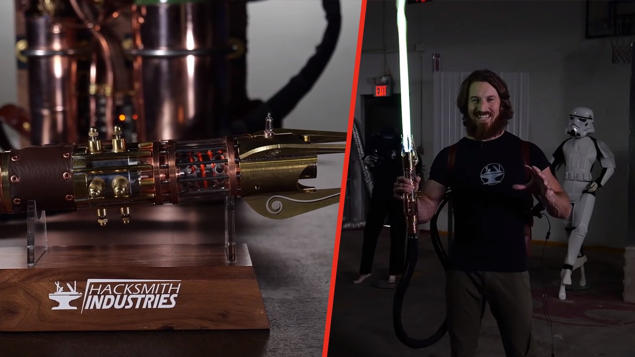 Film değil gerçek! Dünyanın ilk ışın kılıcını yaptı: Bakın nasıl çalışıyor ve neler yapabiliyor