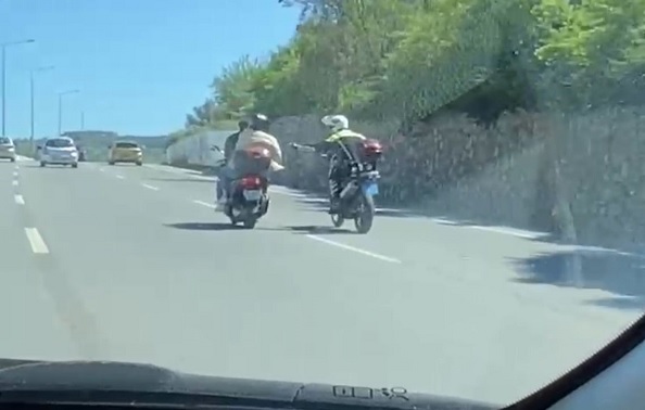 Film sahnesi değil gerçek! Kilometrelerce böyle kaçtı