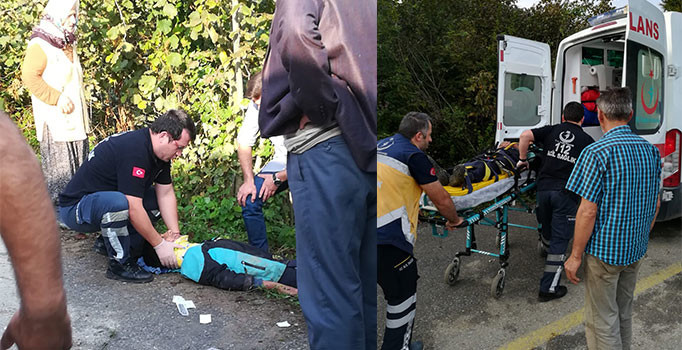 Fındık işçilerini taşıyan traktör devrildi: 5 kişi yaralı