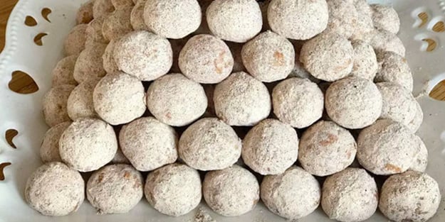 Fındıklı tarçınlı misket kurabiye | Tarçınlı misket kurabiye tarifi, nasıl yapılır?