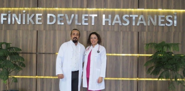 Finike Devlet Hastanesinde ilk kez PEG açıldı 