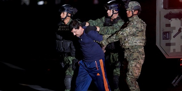 Firari baron 'El Chapo' yakalandı