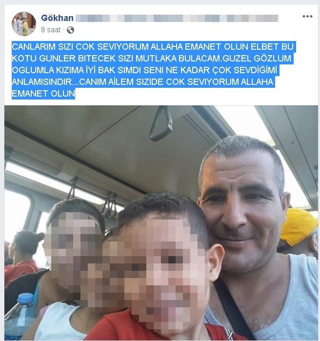 Firari cinayet zanlısı, sosyal medyadan ailesine mesaj yolladı 