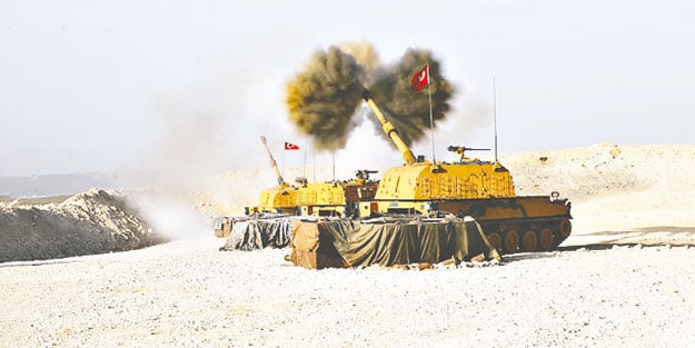 Fırat’ın doğusundaki terör hedefleri vuruluyor
