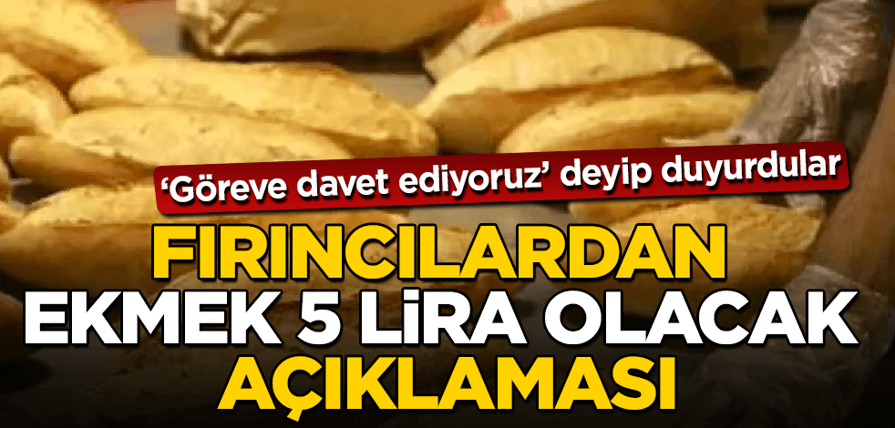 Fırıncılar Federasyonu'ndan 'Ekmek 3 lira' açıklaması