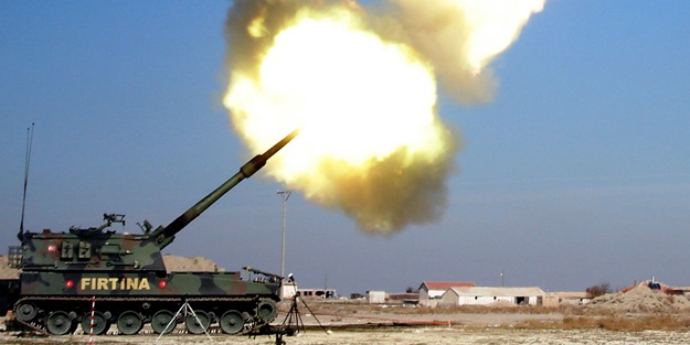 Fırtına obüsleri PYD’yi şok etti