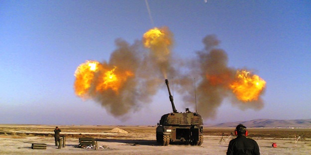 YPG'ye bombardıman yine başladı!