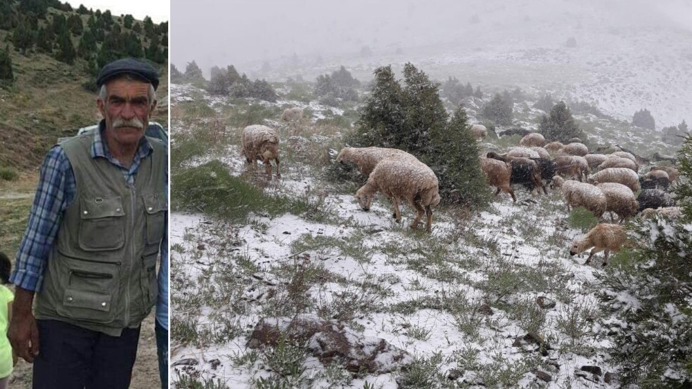 Fırtınada kalan sürüsünü kurtarmaya giderken hayatını kaybetti 